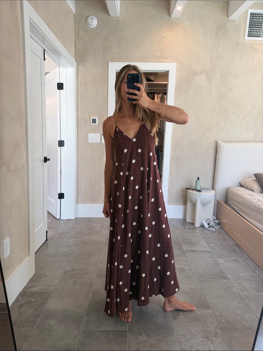 Sezane Giuseppa Dress - Ecru Polka Dots - Picture 5 of 7